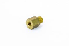 Adaptor M10x1k internal thread -> 3/8"-18 nptf external thread
