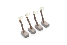 Set: Carbon brushes( 4x) - BOW2512E + BOW3512E - BOW4012 - motor identification BP166195 & AMJ4757