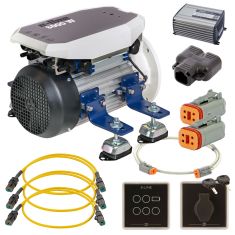 E-LINE elektrisk inombordsmotor 7,5kW 48V, vätskekyld. Nominell effekt 8,4kW – max. 10,2kW. Rekommenderas för båtar upp till 9 m / 5 ton