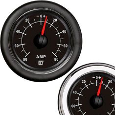 Amp meter 50 Amp Black 12/24 V, 52mm