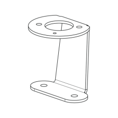 NORBY MARINE Mounting Bracket 0° for Flat Surfaces – AISI 316