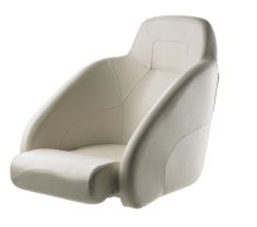 Queen. Komfortabel Flip-Up stol - vit