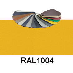 Marin vinyl / Konstläder - Golden yellow, RAL 1004 - för klädsel av båtsäten och väggbeklädnad - 5 x 1,37 mtr. 