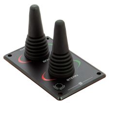 Thruster control panel with two joystick for hydraulic bow and stern thruster (5 positions)
