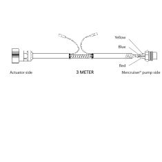 Cable Merccruiser trim. length = 3 mtr