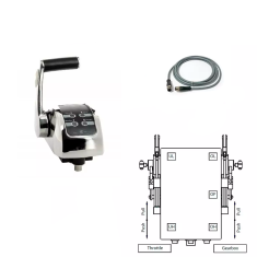 Vetus EC4 Elektronisk Motorstyrning för 1 Motor och 1 Styrstation - Mekanisk Växel / Gas - Paket