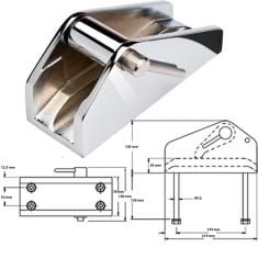 Ledad Kättingstopp 13mm