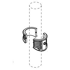 Adapter RESTU för rör Ø73 mm piedestaler (PCM, PCF)