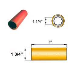 ØA 11/4" x ØB 13/4" x C 5" fenol resin