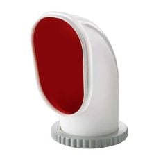 Cowl ventilator type Samoen, silicone with red interior, Ø 125 mm (incl. plastic deck ring and nut)