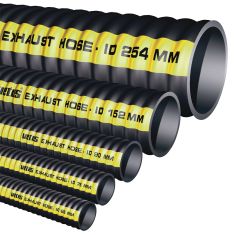 Ø40 mm Avgasslang i gummi, super flexibel, - Lloyds reg. SAE J2006 R2 standard - pris per. meter