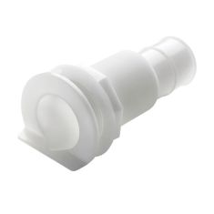 Delrin (plast) Bordsgenomföring med L-fläns - för slang Ø28 mm (1 1/8&#34;)