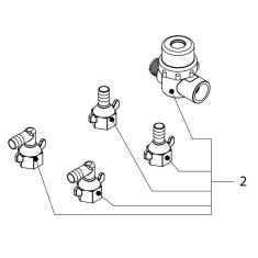 Set connection parts WP pump 