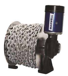 Maxwell TASMAN 8-8 Drum Winch, 24V, 1000W Inkl. 100m 8mm Lina & 10m 8mm Kedja – För båtar upp till 37 fot