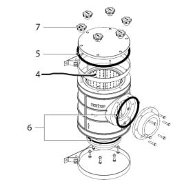 Reservdelar för Vetus vattenfilter FTR1900