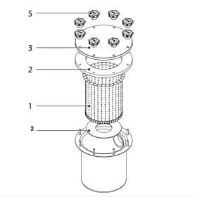 Reservdelar för Vetus vattenfilter FTR525