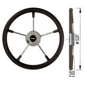 Ratt belagd med PU-skum typ KS, Ø55 cm - Svart