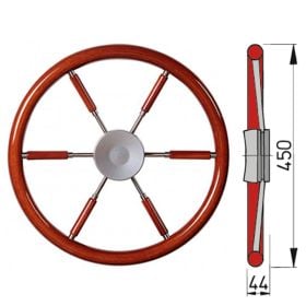 Ratt med mahognybeklädd ring typ KWL - Ø45 cm