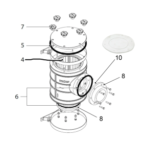Reservdelar för Vetus vattenfilter FTR1900