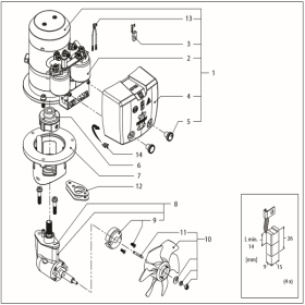 Vetus BOW3512E (12 volt) reservdelar - tillverkade >2019 (tunnel Ø 150)