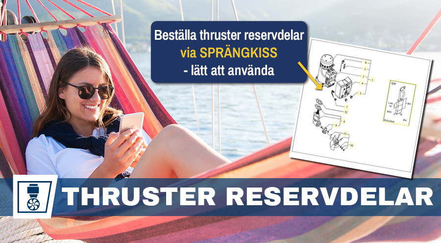 Original VETUS reservdelar till bog- och akterpropellrar